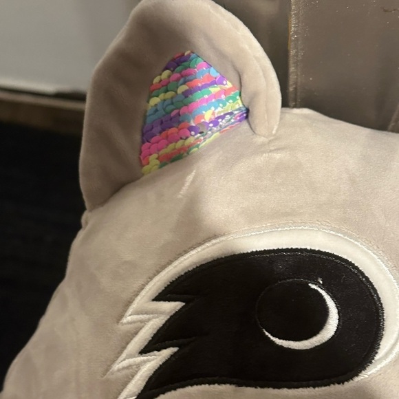 Squishmallow 12" Max Raccoon Sequin Belly Plush stuffed animal kids toy - Picture 3 of 10